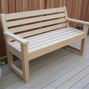 building a bench with composite decking