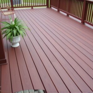 composite decking mahogany