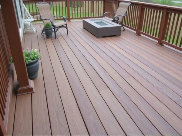composite decking on concr