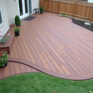 composite decking over concrete patio