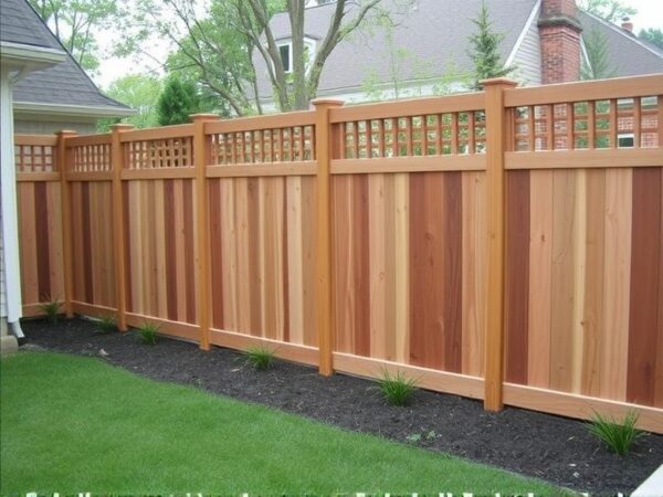 composite decking privacy fence