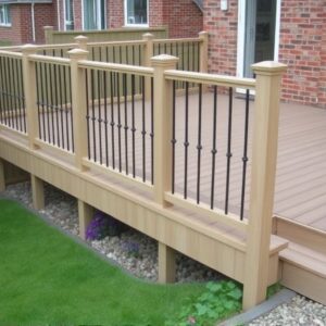 composite decking railing uk