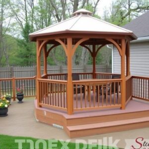 gazebo on trex deck