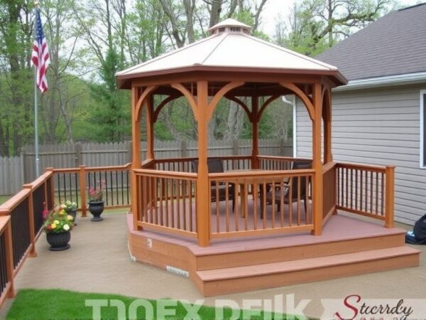 gazebo on trex deck