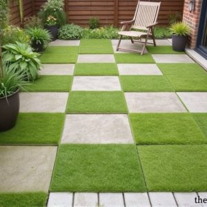 grass patio tiles