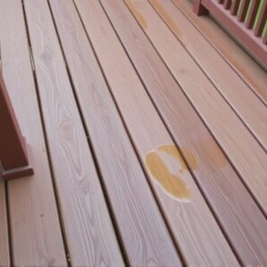 grease stains on composite decking