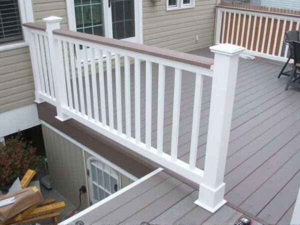 installing railing on composite decking