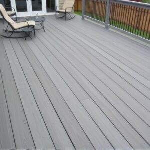 trex grey composite decking