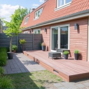 wpc dielen verlegen terrasse