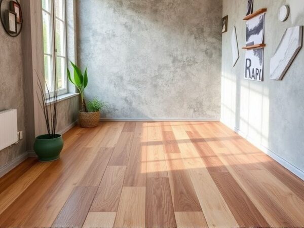 wpc flooring installation on concrete