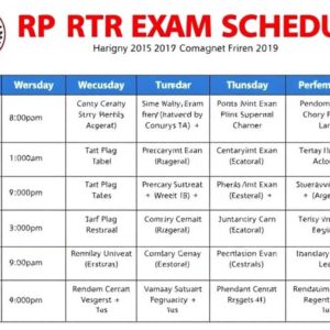 wpc rtr exam schedule
