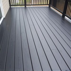 black stained decks