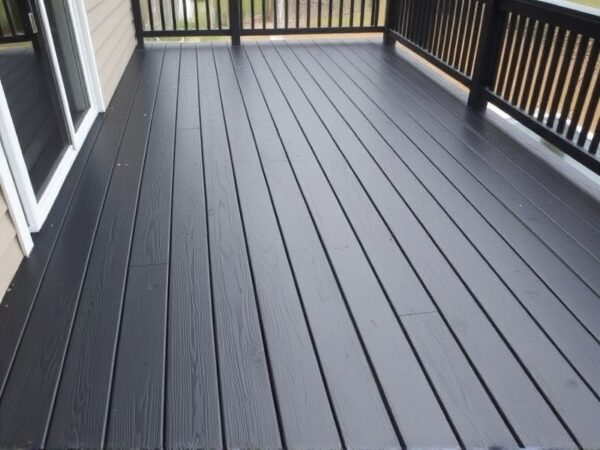 black stained decks