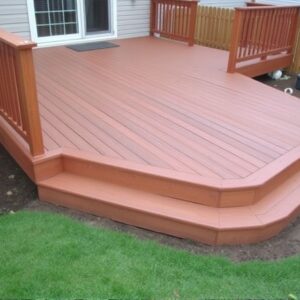 ground level composite deck