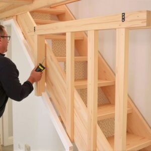 how to hang stair stringers