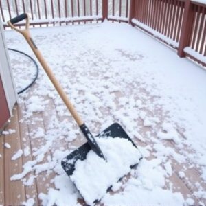UltraGuard Composite Deck Snow Shovel: The Safest Winter Tool for Your Deck